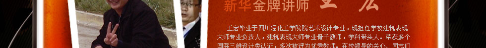 四川新華電腦學(xué)院金牌講師王宏