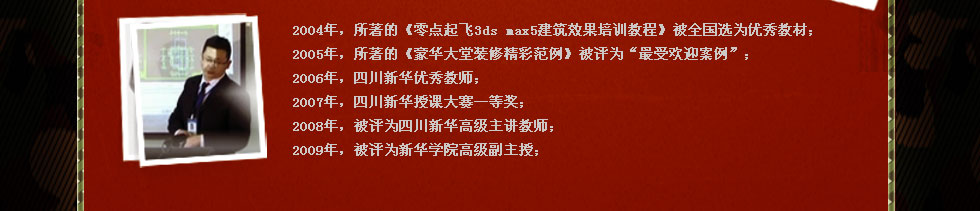 四川新華電腦學(xué)院金牌講師王宏